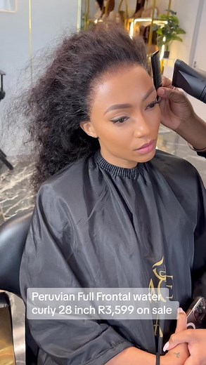 Peruvian Full Frontal Curly Wig Installation | South Africa TikTok