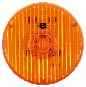 Optronics LED Clearance and Side Marker Trailer Light - Submersible - 7 Diodes - Round - Amber Lens