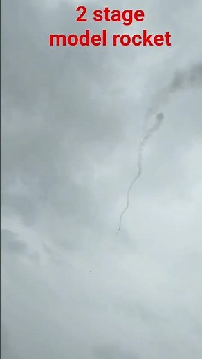🚀 2 Stage Model Rocket Launch | DIY Rocket Test