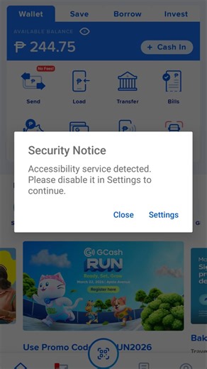 How To Disable Security Notice Encountered at GCASH. Important To Read Description For Full Detail