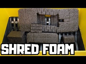 Schredder VS Foam | Industrial Shredding in Action