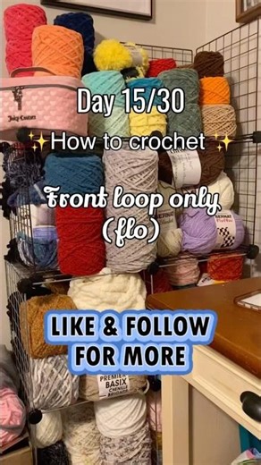 ✨Front Loop Only✨ #crochet #fiberarts