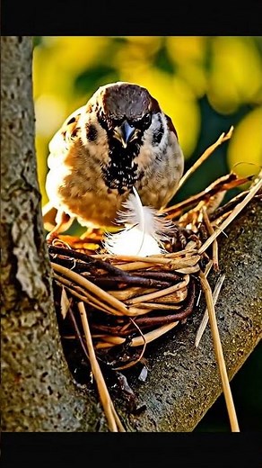 How Sparrows Build Their Nests #birds
