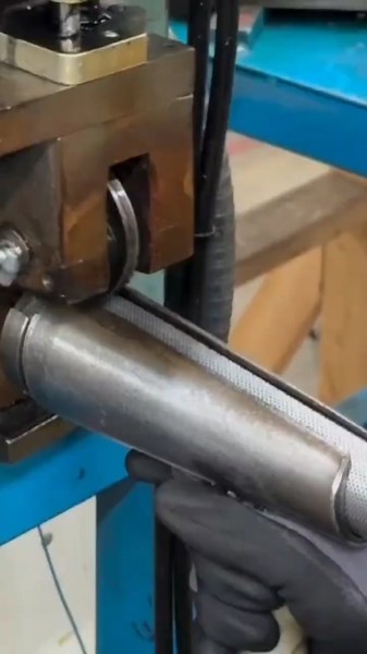 Perfect Metal Taper Forming Process – Precision Tube Swaging Machine in Action!