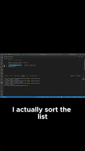 Sorting a List Alphabetically with ' sort' #python #programming