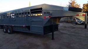 1.5K views · 38 reactions | New Big Bend 24ft Stock trailer just in time for Christmas. | Bunkhouse Trailer Sales | Facebook