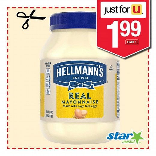 This week, you'll find incredible savings on these items with just for U®! Download the Star Market app to sign up for FREE today and start earning Rewards! http://bit.ly/2NqKYnz | Star Market