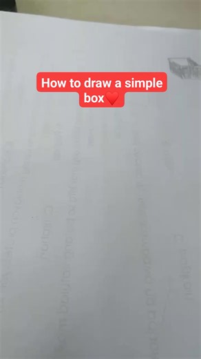 How to draw a simple box♥️ | Kinder-Teachers, COT,IM's, Lesson Plan and Worksheet