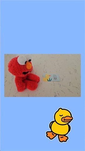 Elmo Learns What a DUCK Says 🦆 #elmo #animals #learning #toddler