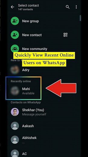 See Who Was Recently Online on WhatsApp #howto #whatsapp #online #new
