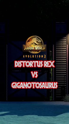 Distortus Rex vs Giganotosaurus | Jurassic World Evolution 2 #jurassicpark #dinosaurs #Gaming #jurassicworldevolution2 #drex