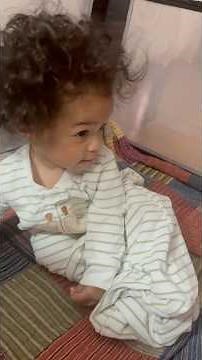 Baby woke up with her stuffed animal