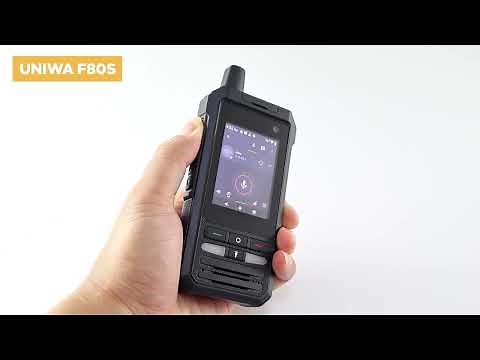 UNIWA F80S Android Zello Realptt 4G Walkie Talkie PoC Radio 200 km to 3000 mile Long Range
