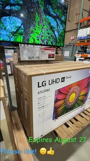 $469.99 LG 65” UHD LED TV 65UR8000 deal at Costco store expires 8/27/23