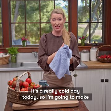 14K views · 384 reactions | Whether enjoyed as an after-school snack, or a comforting dish to warm the soul on a cold, rainy day, there’s nothing like tomato soup made from scratch! Elizabeth Poett shares her recipe on today’s episode of #RanchToTable at 2/1c on #MagnoliaNetwork.  | Magnolia Network | Facebook