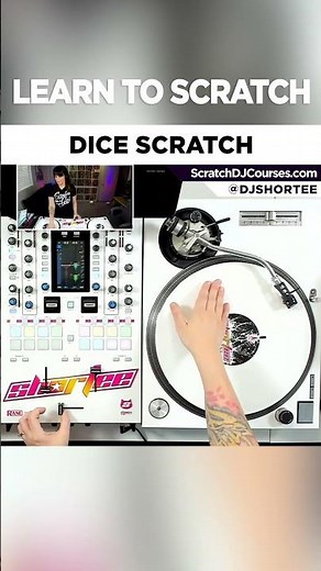 Learn the DICE Scratch 🎲⁠ in a minute! ★ Scratch DJ Tutorial ★ #djshortee shorts