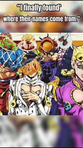Guys “I finally found where their names come from. #jojo #jjba#jojobizzare