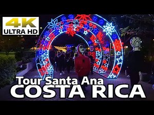 🎭 [4K] TOUR of SANTA ANA, Costa Rica + Cool Parade || Hotels, Nature, Food #tourism #travel