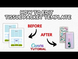 How to Make Custom Tissue Packets with Canva – Easy DIY Party Favor Template!