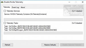 Disable Nvidia Telemetry