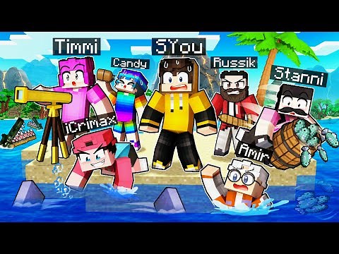 7 vs. YouTuber in Minecraft! (ANFANG auf YouTuber Insel) Folge 1