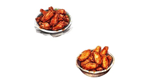 Watercolor Chicken Wings Clipart: Buffalo & Hot Wings (PNG Digital Download) - Etsy