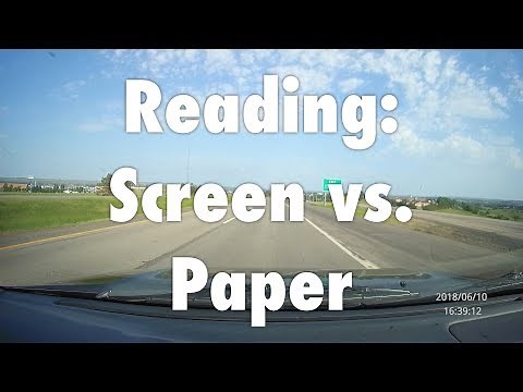 Reading: Screen vs. Paper