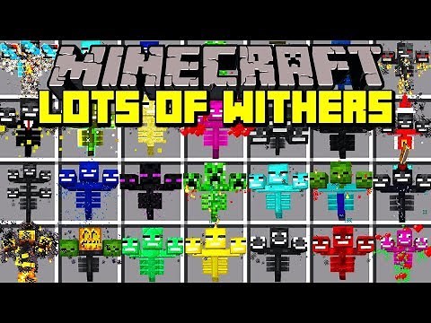 Minecraft LOTS OF WITHERS MOD! | WITHER DRAGONS, TNT, RICH WITHERS, & MORE! | Modded Mini-Game