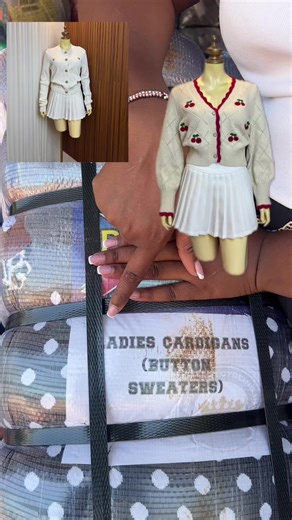 Ladies cardigan button sweater