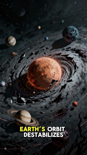 What If we put Sagittarius A 0.1 light year away? 😱 #universe #space