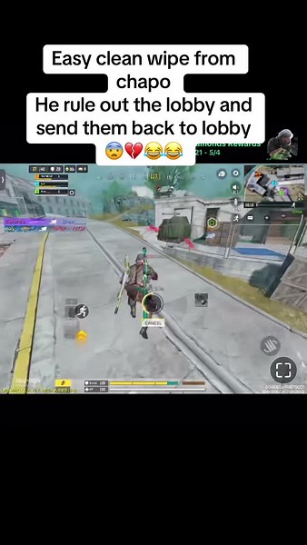 Easy clean wipe from chapo He rule out the lobby and send them back to lobby 😨💔😂😂#codmobile #callofduty #codmobileclips #codmclips #codmclips #viral_video @Ban the account