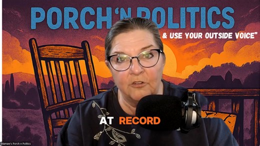 If this piqued your interest, catch Mamaw's latest Substack here: https://substack.com/@mamawsporchnpolitics1/note/p-186654670?r=6ohq75 | Mamaw's Porch n Politics