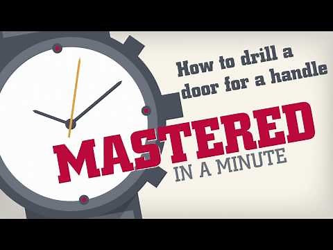 How to Drill a Lockset on a New Door