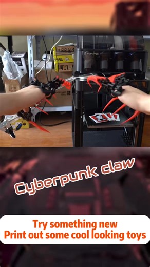 Cyberpunk Claw 3Dprinting. #3dprinting #cyberpunk #claw #diy #relaxing #blackfri | Ward Cooper