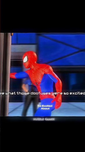 Spider-Man saw the robot