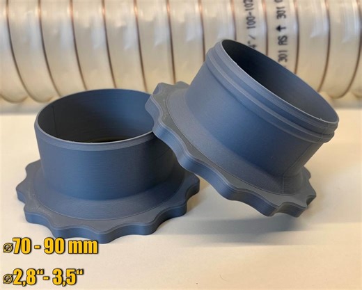 Magnetic Dust Collection Hose Connector – Quick-connect Duct Adapter for Workshop & HVAC | System S03 (OD 70–90mm / 3″, 3.5″) - Etsy UK