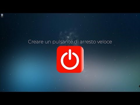 Come creare un pulsante di arresto veloce in Windows 10. In italiano.