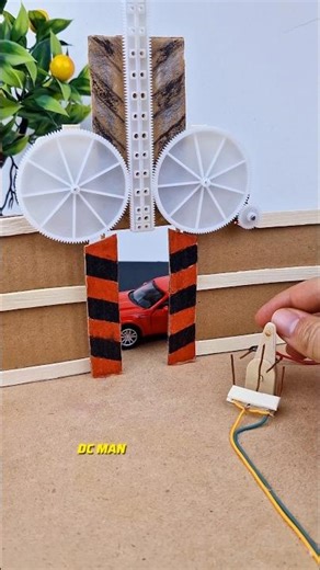 Gate Mechanism With DC Motor | #dcmotor #motorbuilding #techexperiments #diy #tech