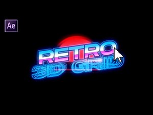Animated Retro Logo & Text on After Effects (Free Download) 🎤