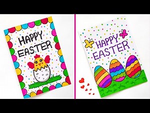 2 Easter Greeting Card Ideas | Easy & Cute Easter Card | Easy Handmade Easter Card for Friends