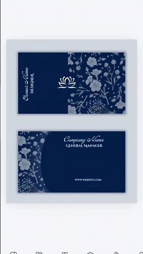 Professional Floral Business Card Design Tutorial