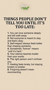 1.9M views · 16K reactions | Things People Don't Tell You Until It's Too Late: | The meaning of life | Facebook