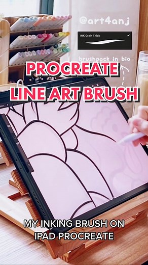 #INKING IN #PROCREATE #lineart #linearttutorial #procreateart #procreatebrush #procreatebrushes #procreatetutorial #artistontiktok #ipadartist