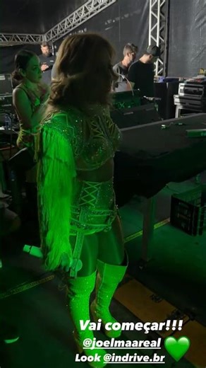 Joelma nos bastidores do show em Florianopolis