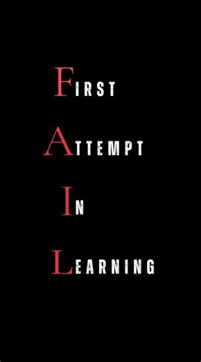 FAIL Means First Attempt In Learning | Motivational Short | Success Mindset 💯