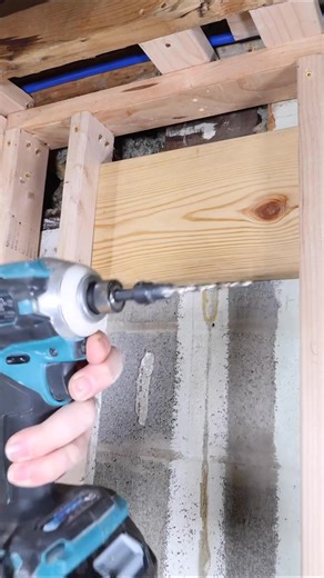 I’m installing shower head blocking for the drop, lots of small but important considerations. #homedecor #diy #Design #usa | House Repair Tutor