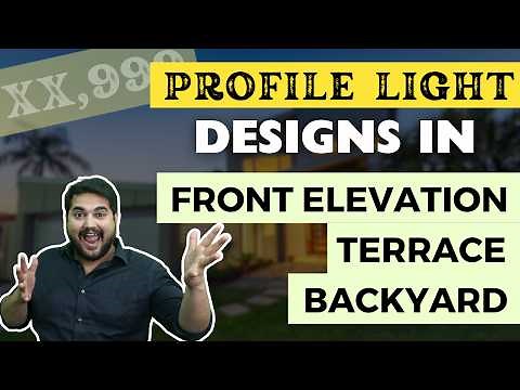 Profile Light Design in Front Elevation | How to install Profile Light in House Exterior? | [Part 3]