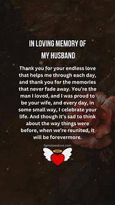 244K views · 5.8K reactions | In loving memory of my Husband ️ | Missing My Husband Memorial Gifts | Facebook