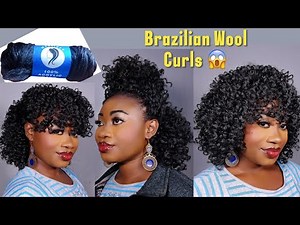 What!😳 This Brazilian Wool Curly Bob Is Just Wonderful|| Just 3$ Hairstyle.|| Step-By-Step.
