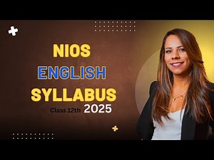 NIOS 12th English Syllabus 2025 | Full Syllabus Breakdown | Ananta Academy Vlogs